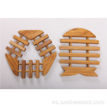 Trivet / posavasos de madera de olivo de alta calidad